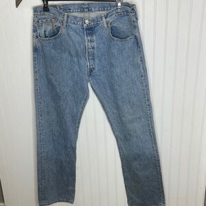 Levi's 501’s Light Wash Straight Jeans Size 38